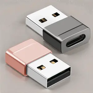 USB To Type-C Adapter for Fall, Multifunctional Portable USB Type-C Adapter for Car Charger, USB C Drive, Electronic Smartphone Charger, Mini Gadgets, Durable, OTG, for Cellphone, Portable External Storage Flash