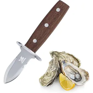 Oyster Shucker  with Rosewood Handle - Full Tang Stainless Steel