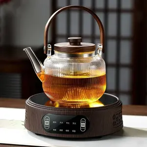 Electric Ceramic Tea Stove Set Dual-Use for Steaming & Boiling Tea Pot Moxibustion Home Mini Tea Maker Water Boiler