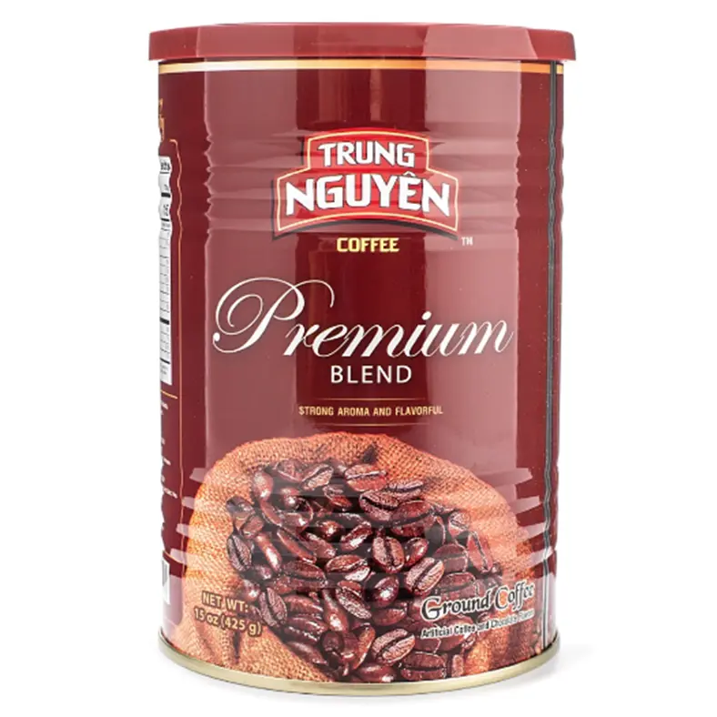 Trung Nguyen Premium Coffee Beans - Rich Flavor Caffeinated Beverage, 15 oz Bean