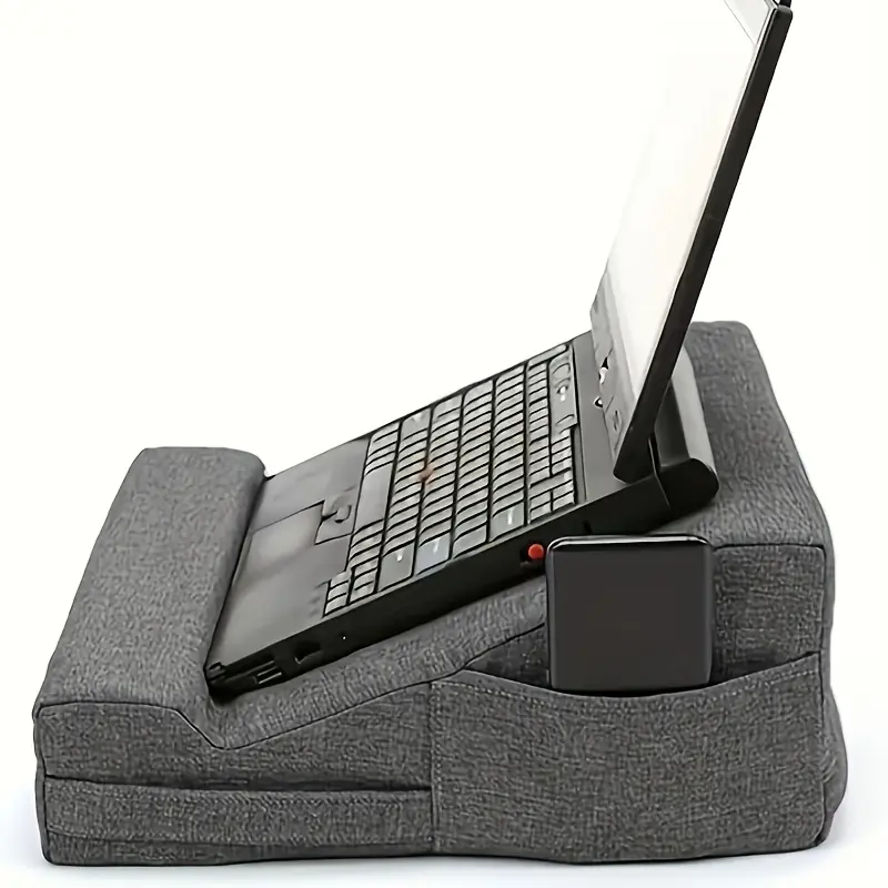 Polyester Tablet Pillow with Stand - Comfortable Bed Cushion for Reading and Watching Videos, Durable Material, Adjustable Tablet Holder with Adjustable Angle for Easy Reading, Electronic Computer Accessory, Bedside Tablet Support