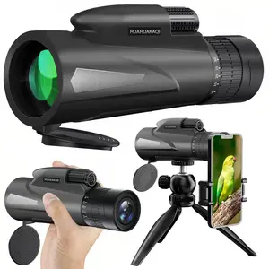 10×30 Monocular Telescope with Smartphone Holder & Upgraded Tripod, High Powered SMC & BAK4 Scope, Birthday Gifts for Men Dad Him Husband Teen, Outdoors Gadgets for Birdwatching