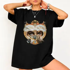 Michael Jackson King of Pop Retro 90s Music Graphic Tee, Unisex Streetwear Shirt