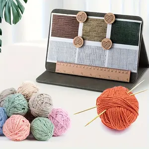 1pc Creative Folding Knit Pattern Display Stand - Multi-Color - Perfect for Crochet and Knitting Enthusiasts