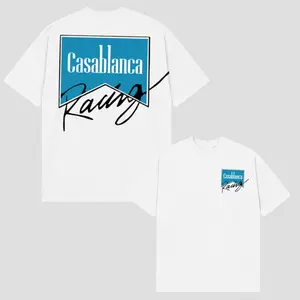 Casablanca Racing Shirt 2026 – Minimalist Streetwear Graphic Shirt, Luxury Racing Aesthetic, Men’s & Women’s Tops
