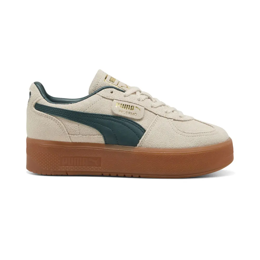 PUMA Womens Palermo Elevata Lace Up Sneakers Shoes Casual - Beige