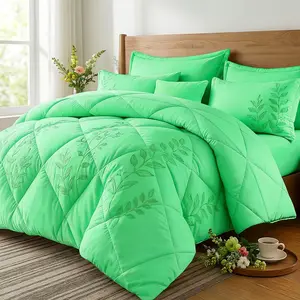 2/3pcs Solid Cooling Color - with Breathable Fabric And Easy Care, All-Season Warm Comforter - - Fluffy & Thick, Hotel Use
