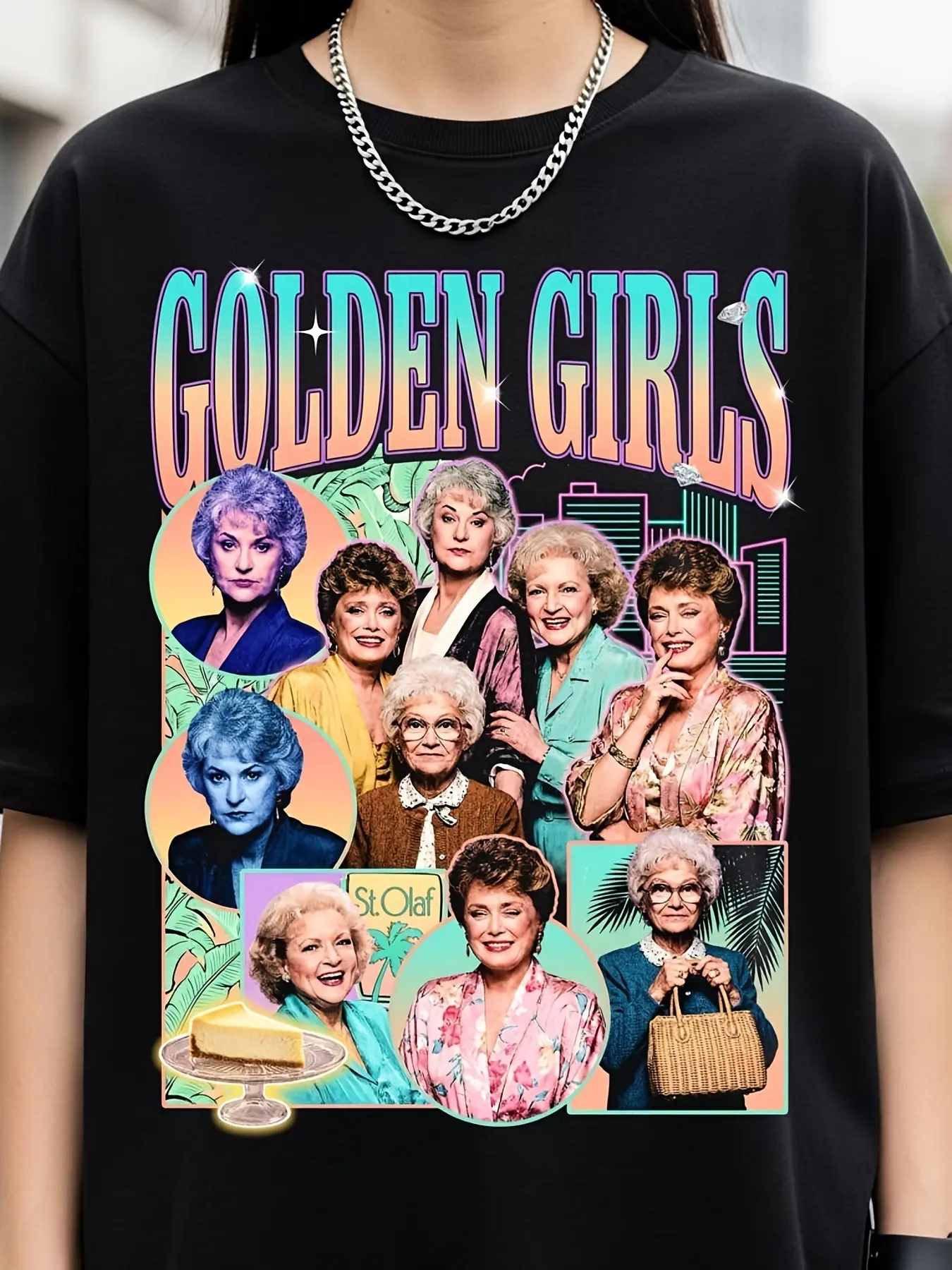 Golden Girls Sophia Petrillo T-Shirt, Motto Tee, Picture It Sicily, Retro Sitcom Apparel, Sophia Graphic Tee Round Neck Back to School Gift
