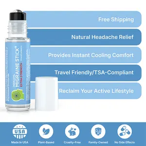 Migrastil Extra Stength Stick Aromatherapy Roll-On. Made in the USA. All Natural Wellness.