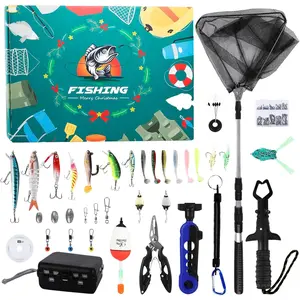 Fishing Advent Calendar Christmas 2025 – 24 Days Mystery Box of Lures & Tackle – Cool Countdown Gift for Adult, Fishermen, Teens, Boys, Men & Anglers