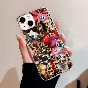 Fashion Leopard-pattern Phone Case, Anti-drop Cellphone Protective Case, Total Protective Shockproof Mobile Phone Cover for iPhone, Casing