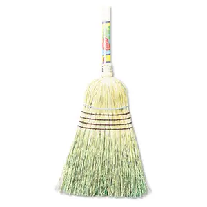 212 MAIN Heavy-Duty Warehouse Broom - 42in Wooden Handle, Soft Corn Fiber Bristles, Sturdy Work Tool, Home Cleaning Products for Wooden, Metal Surfaces