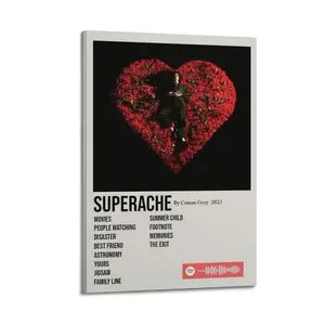 Conan Gray Superache Poster for Bedroom Aesthetic Canvas Wall Art Living Room Posters Painting Picture Print Modern Family Decor Artist Bathroom Poster