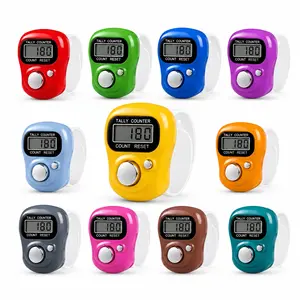 Electronic Finger Counters with 5-Digit LCD Display, Digital Hand Tally Clicker with Adjustable Ring Strap, Handheld Counting Tool for Prayer, Hajj Umrah, Sports, Golf, Knitting, Inventory Counting