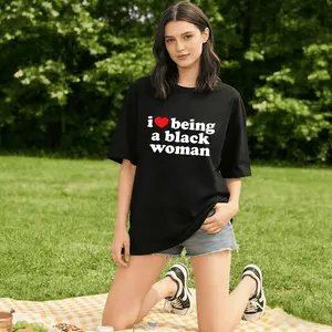 I love being black woman T-shirt-unisex cotton tee, gift ideas for man, for woman,Black-Hoodie-front Black-Sweatshirt-front