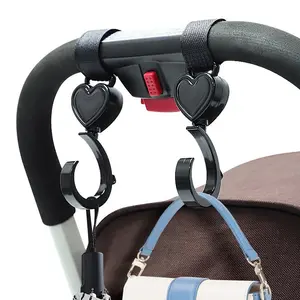 Stroller Hook, 360 Degree Rotatable Stroller Hook, Multifunctional Stroller Hook for Electric Vehicle, Pet Car, Bed, Home Decor