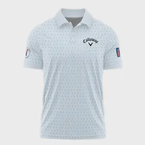 Shop the Stylish 124th U S Open Pinehurst Callaway Polo Shirt in Light Blue - Sports Pattern Cup Design for Men Casual Cotton