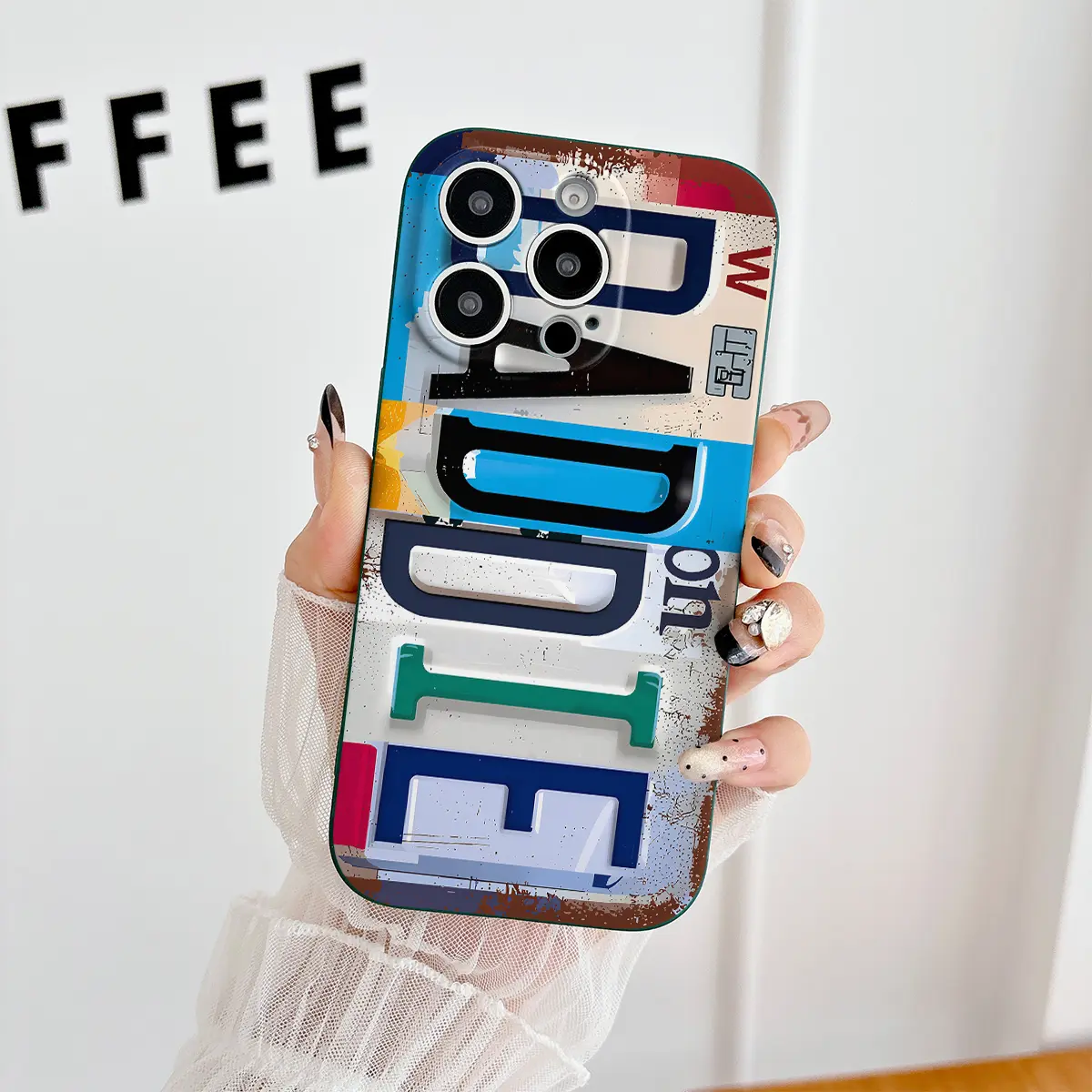 BADDIE Pattern with License Plate Design Phone Case , Soft Silicone , Fully Protected and Shockproof For iPhone 17 16 15 Pro Max 14 17Pro 13 12 11 XSMAX Plus Air 17e Cover Cool Vintage, Smartphone, Handheld, Protection