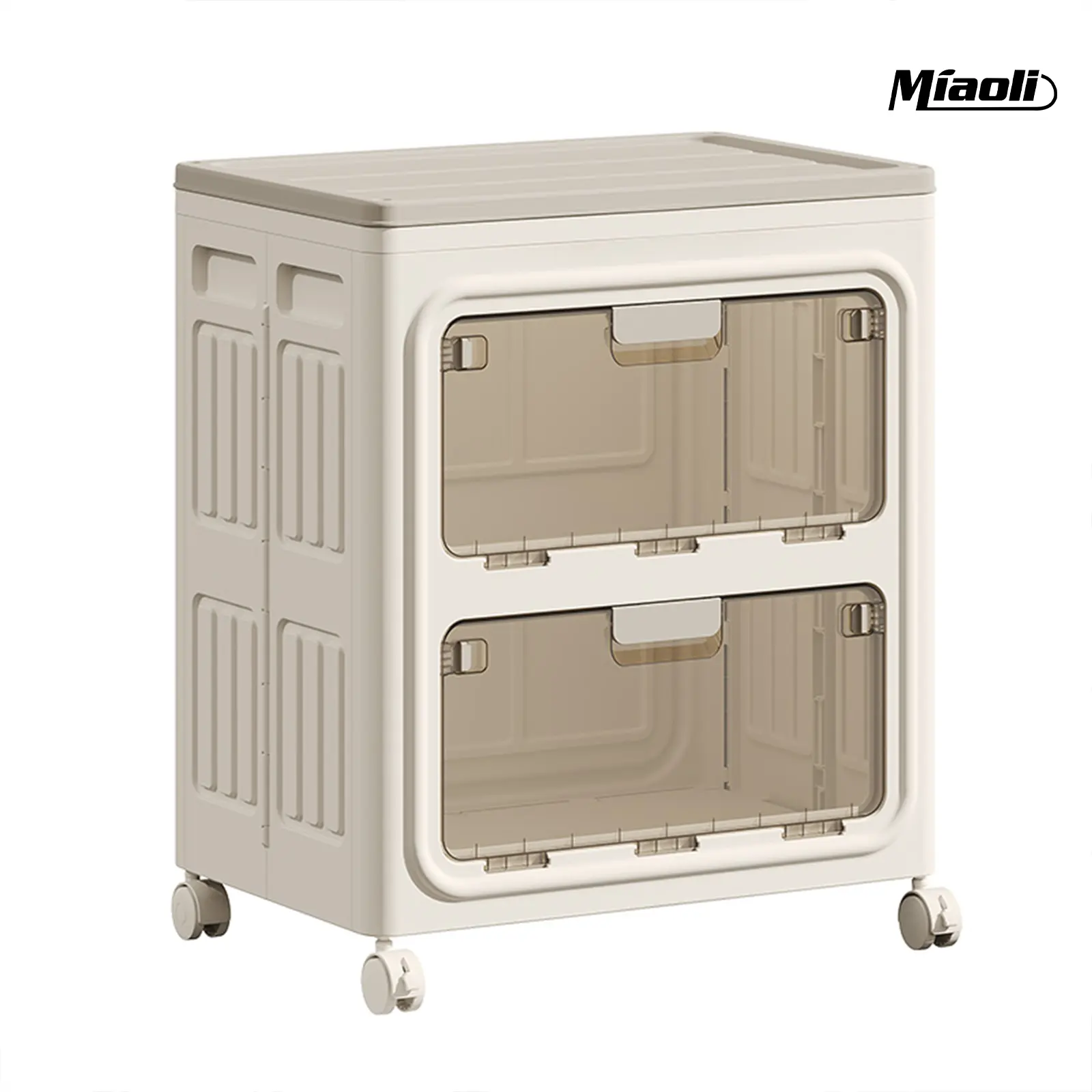 Miaoli PP Rectangular Rolling Hamper, Waterproof Wheeled Laundry Basket with Wheels, Ventilated, Odor-Resistant, Portable Rolling Storage with Lid, Size Details in SKU Images, Assembly Guide in Main Image & Description, Waterproof Laundry Basket