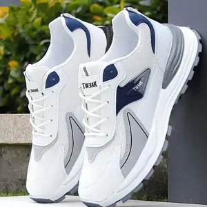 2025 New Men's Shoes Casual Shoes Men's Versatile Fly-Knit Mesh Surface Sports Shoes Men's Breathable Running Shoes