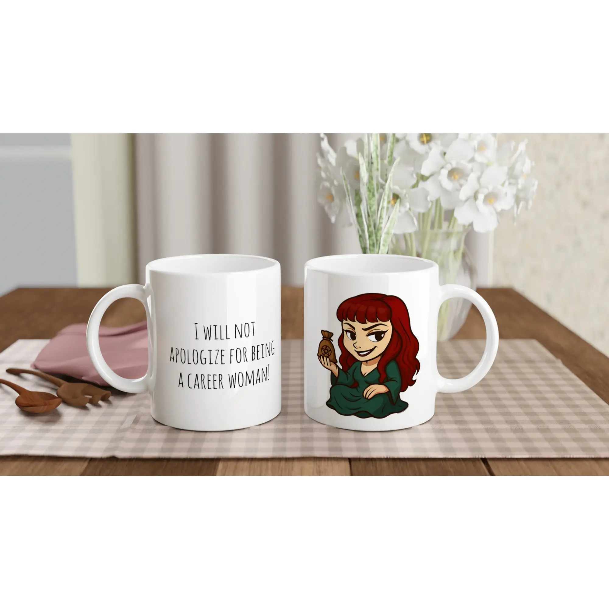 Personalize it | Supernatural Mug | Rowena | 'Career Woman' | SPN Fandom Ceramic Cup | replace the quote with your own