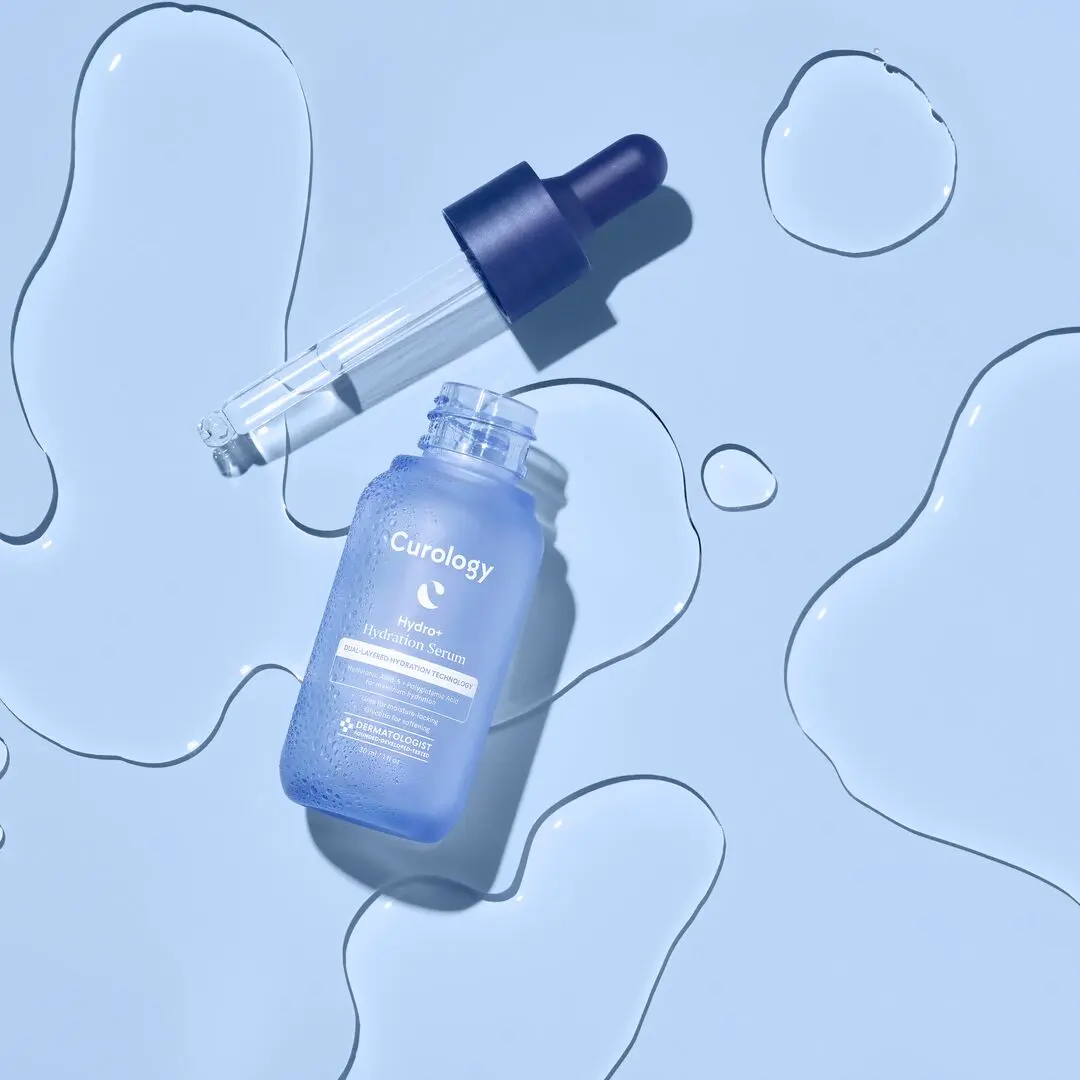 Curology Hydro+ Hydration Serum | Hyaluronic Acid + Polyglutamic Acid Serum | Plumping Serum for Dry and Dehydrated Skin Gentle Skin Repair Gentle Dropper Hydrating Moisturizing Moisturizer Gel