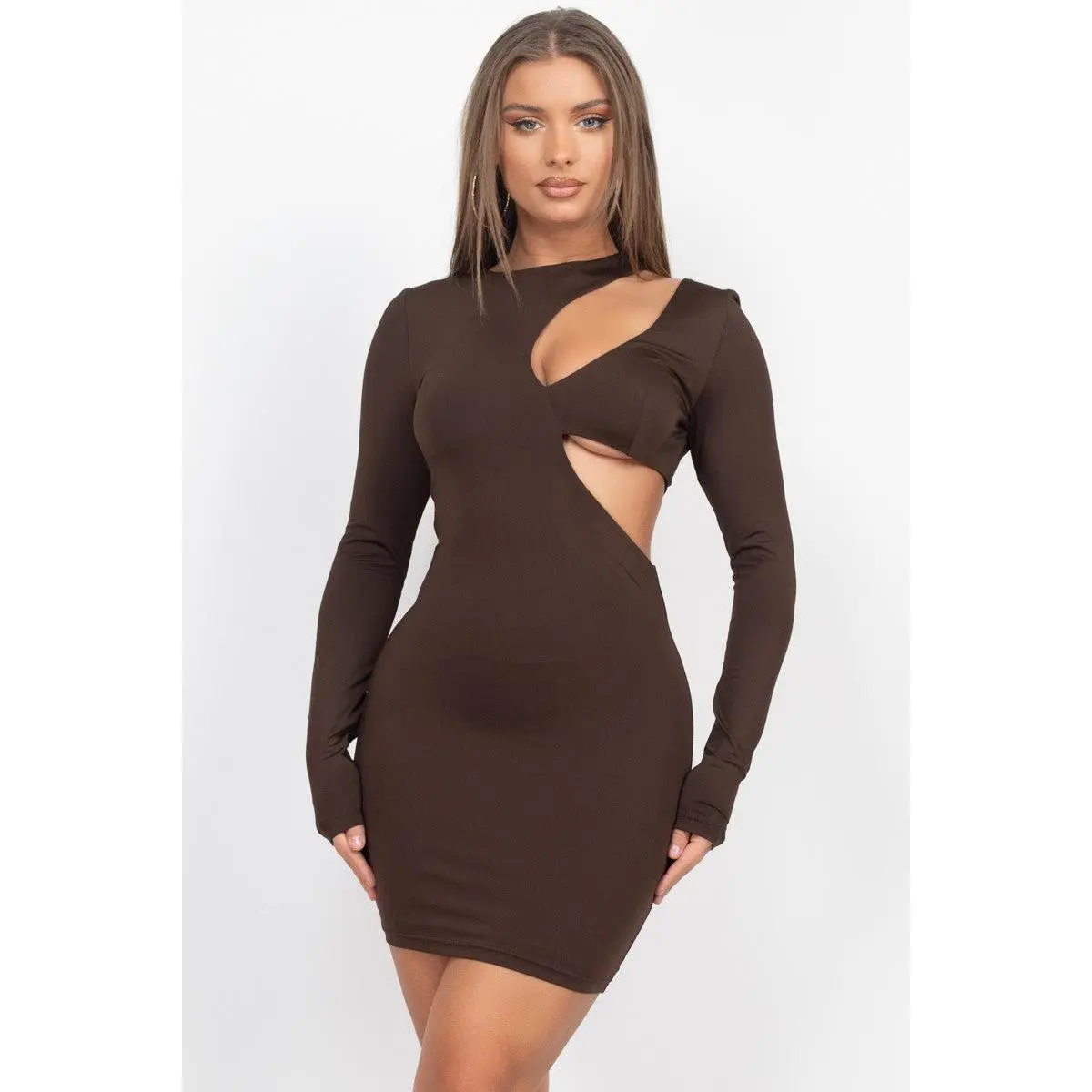 Bust Cut Out Mini Dress - TikTok Shop Bust Cut Out Mini Dress - TikTok Shop