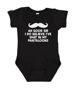 Ah Good Sir Onesie, I've Shat In My Pantaloons Onesie, Funny Baby Bodysuit, Baby Shower Gift