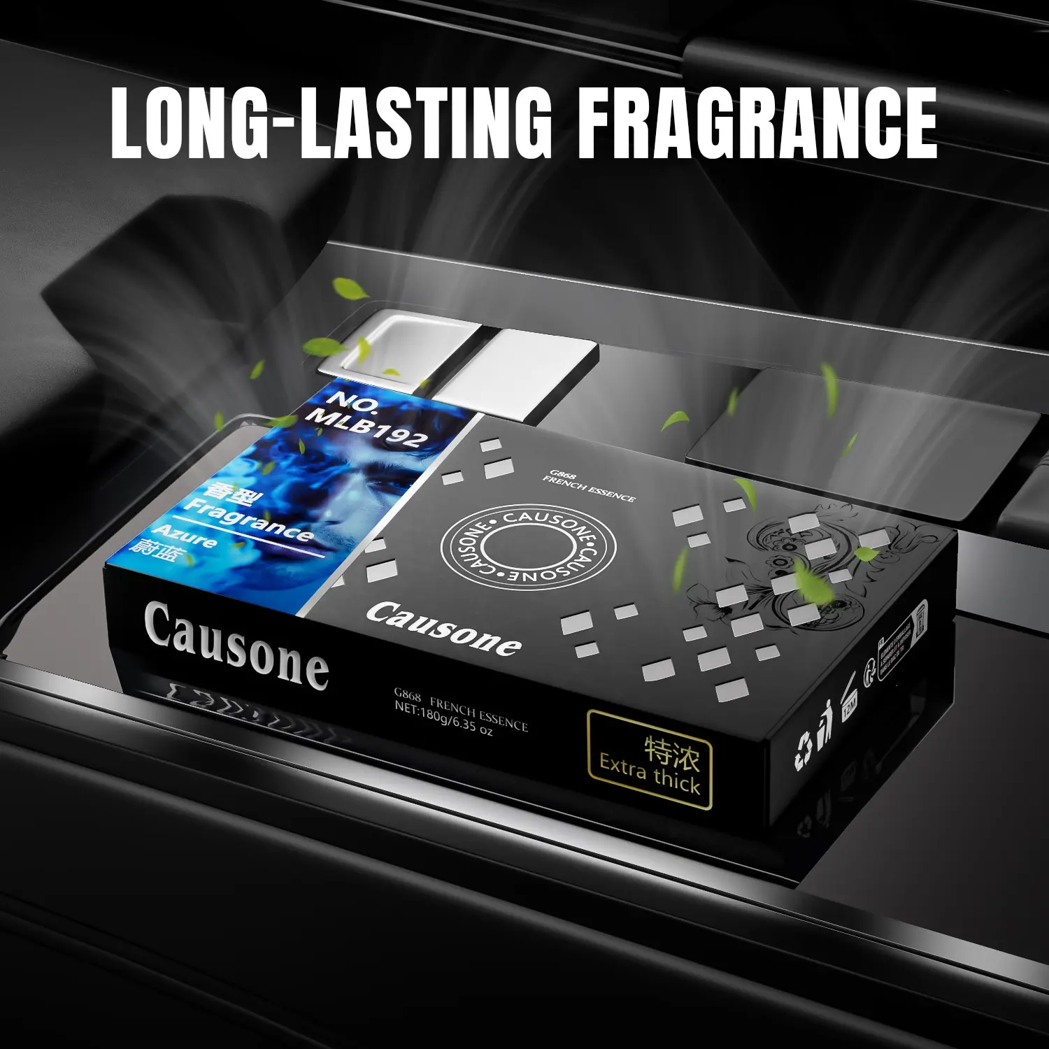 Causone 180g Large Capacity Car Air Freshener, Car Diffuser, High-End Perfume Series, Long-Lasting Fragrance, Odor Eliminator for Car & Home