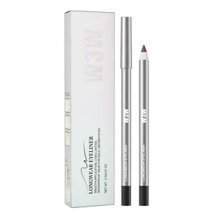 24HR Waterproof Eyeliner Pencil, Smudge-Proof Long-Lasting Eye Liner, Smooth Creamy Formula, Easy Apply Eye Makeup for Daily Wear