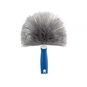 Poly-fiber Cob Web and Corner Duster with Blue Handle for Efficient Cleaning