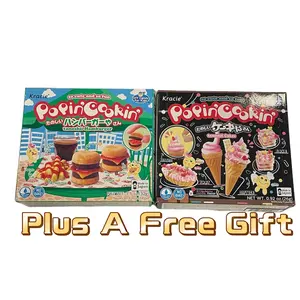 Kracie popin cookin tanoshii cake and burger plus a free gift