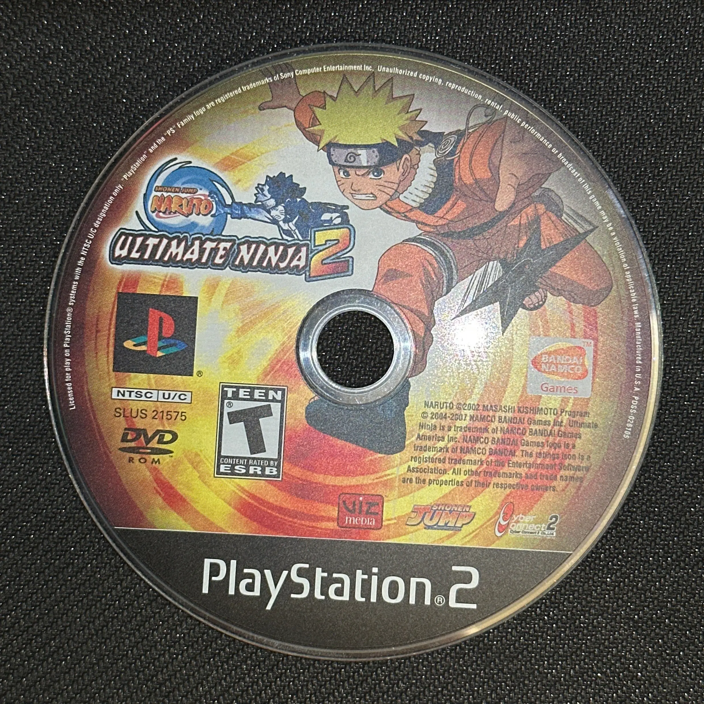 Naruto Ultimate Ninja 2 for PlayStation 2 (loose Disc)
