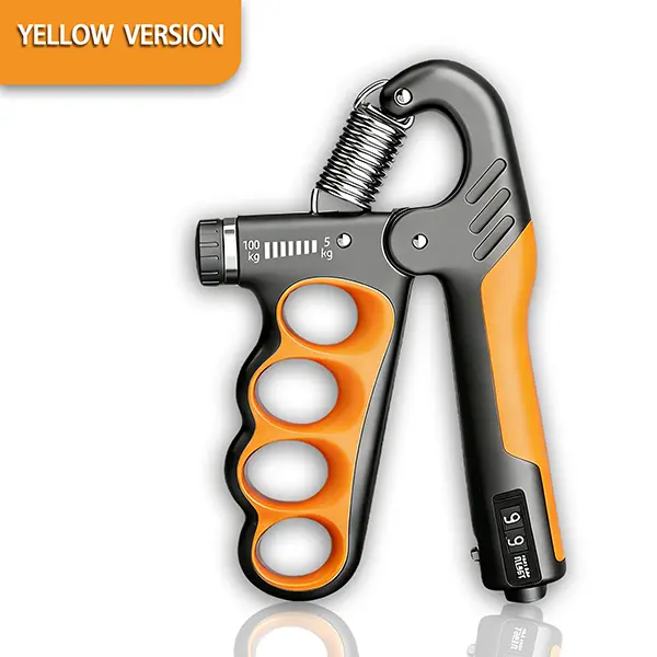 Adjustable Hand Grip Strengthener with Counter | Non-Slip Hand Exerciser for Muscle Building & Injury Recovery