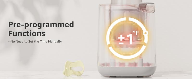 GROWNSY Bottle Warmer,  Baby Botle Warmer Fast for Breastmilk & Formula, Accurate Temperature Control, Milk Warmer for All Bottles with Thaw, Sterilizing, Keep Warm, Heat Food，Mom's Best Choice