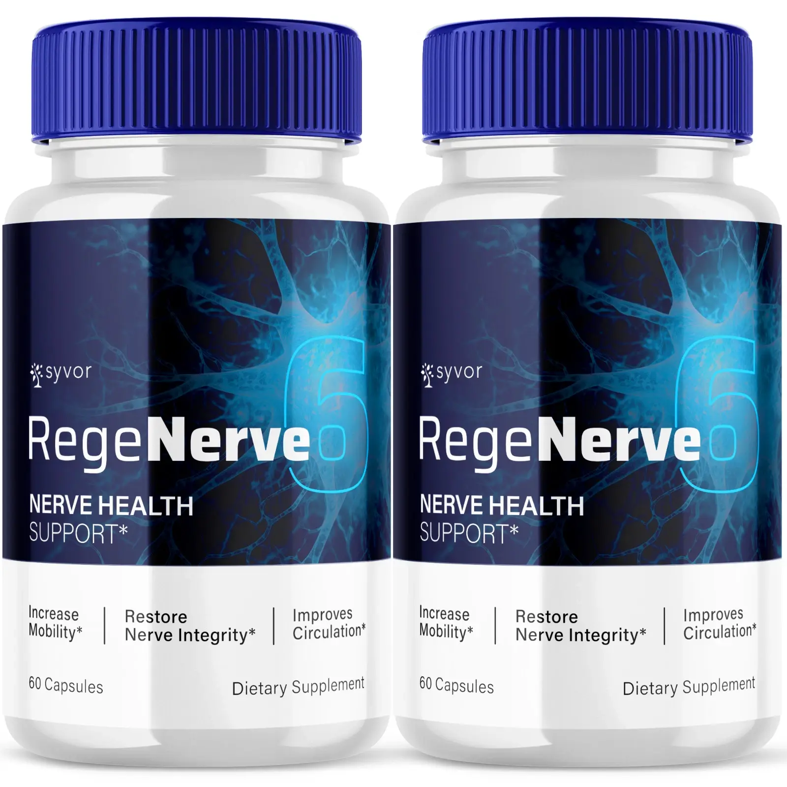 RegeNerve 6 Advanced Nerve Support  Vitamin 120 Capsules