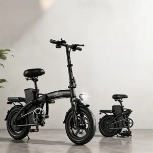 LOOKRUN 2026 New 14-Inch Foldable Seat Electric Mountain Bike - 48V 600W, 10Ah Battery, Dual Hybrid System, 24-40 Mi Range, Adult Off-Road Commuting Ebikes (F12)
