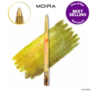 Moira | Supernova Multichrome Gel Eyeliner | Smooth gel texture, Built-In Sharpener, Water & Smudge-Proof | Shade (006, Nova) | Upto 12hrs