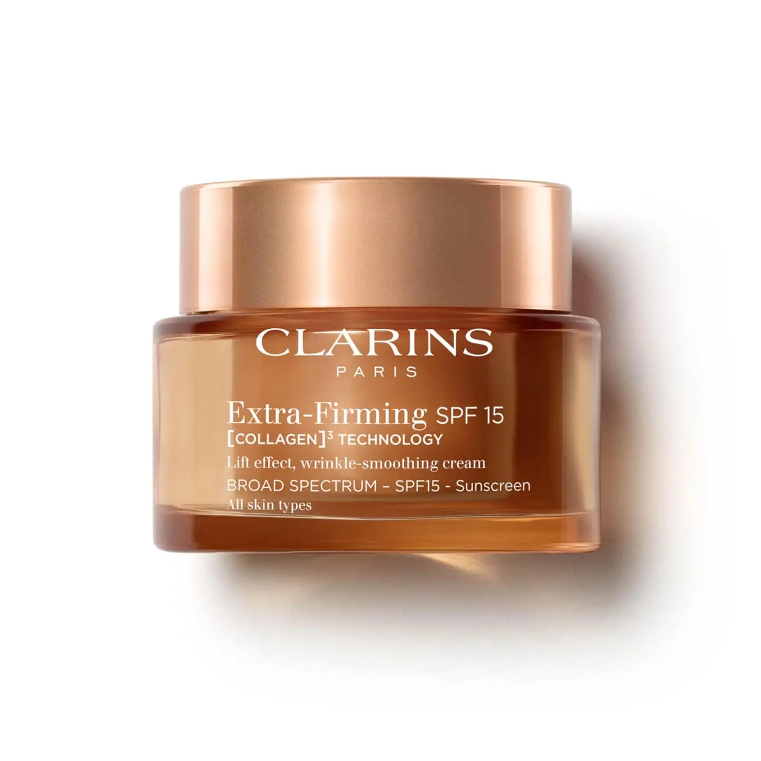 CLARINS NEW Extra-Firming Day Moisturizer |   Firming Anti Aging Face Cream |   Contains Collagen Polypeptide & Niacinamide |   Refillable |   All Skin Types |   1.7 Ounces