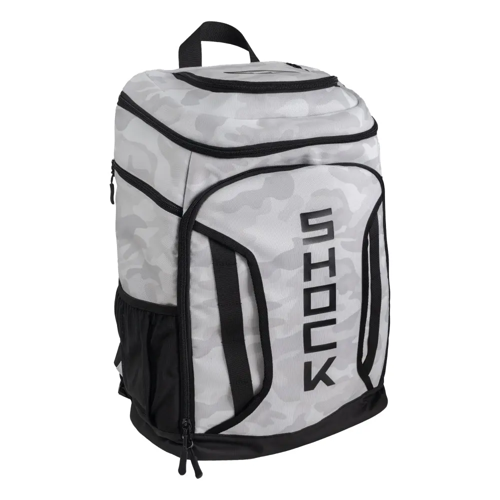 Shock Doctor Backpack with 10 Storage Compartments Large Interior Laptop Pouch & Full Mesh Padded Back for School Work Gym and Workouts