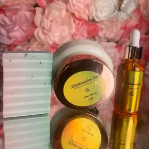 WatermelonTini Trio Set with Whipped Body Butter Soap & Body Oil Deep Hydration for Soft Supple Skin Anti Aging Properties Improves Elasticity Radiant Moisture
