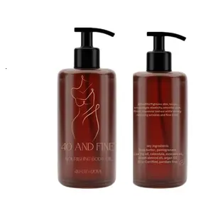 40 and fine Body oil Organic Hydrating Body Care Nourishing Radiant Gentle