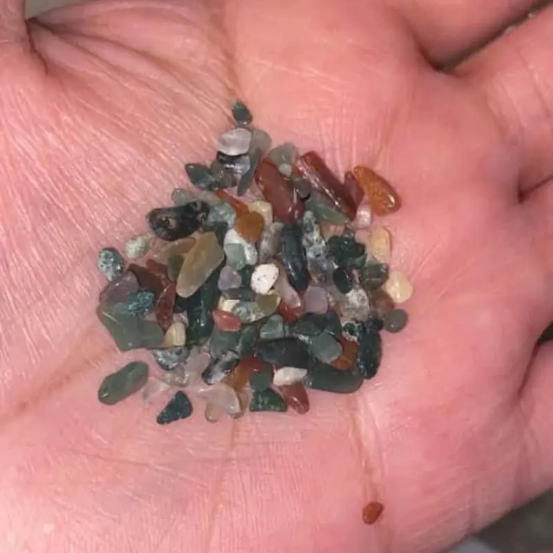 Moss agate chip 2oz for candles or jewelry