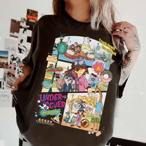 Zootopia Movie 2 Characters Vintage Shirt, Judy Hopps Nick Wilde Gary De'Snake Tee