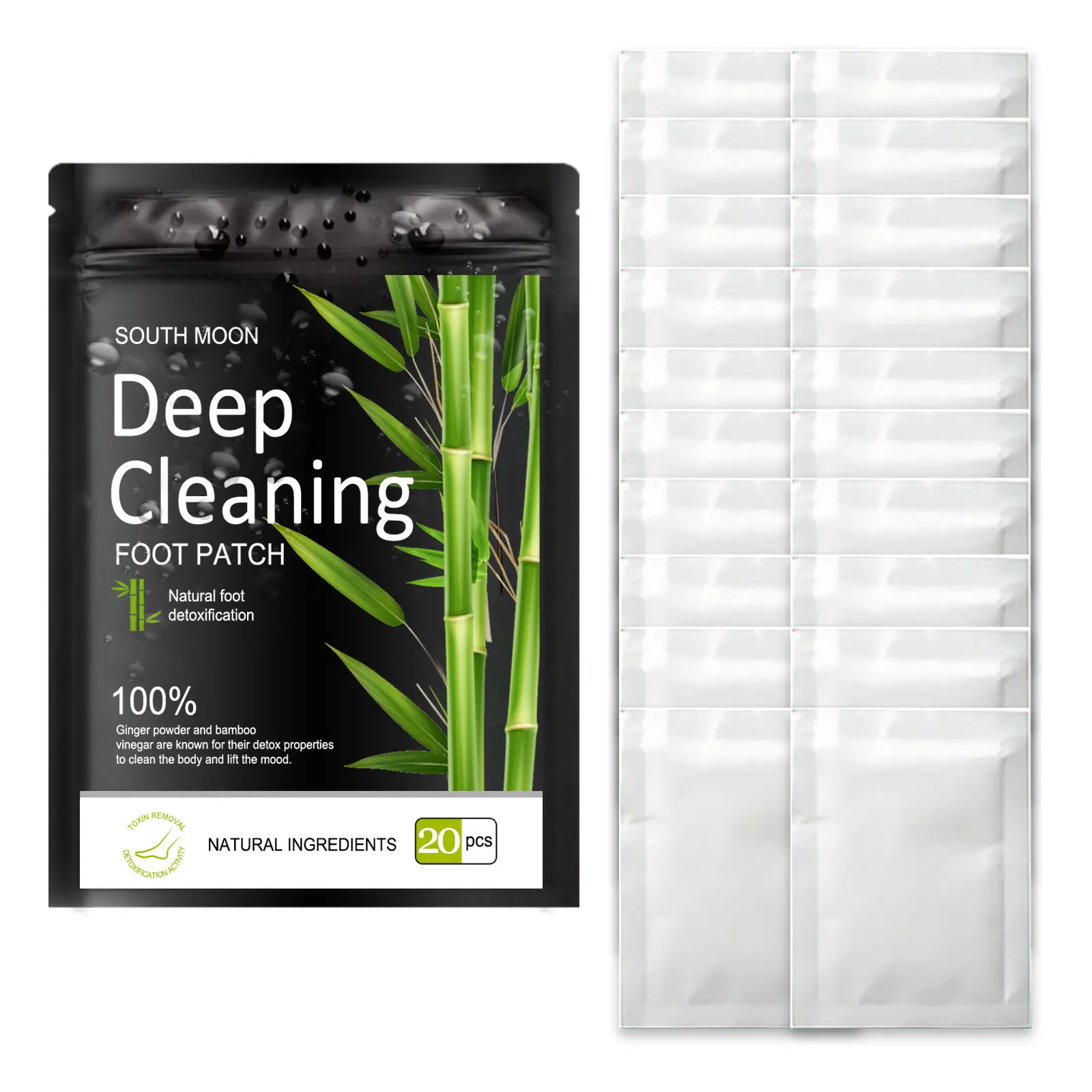 South Moon  Overnight Self-Care Foot Patches with Zeolite & Botanical Ingredients | Relaxation & Night Routine