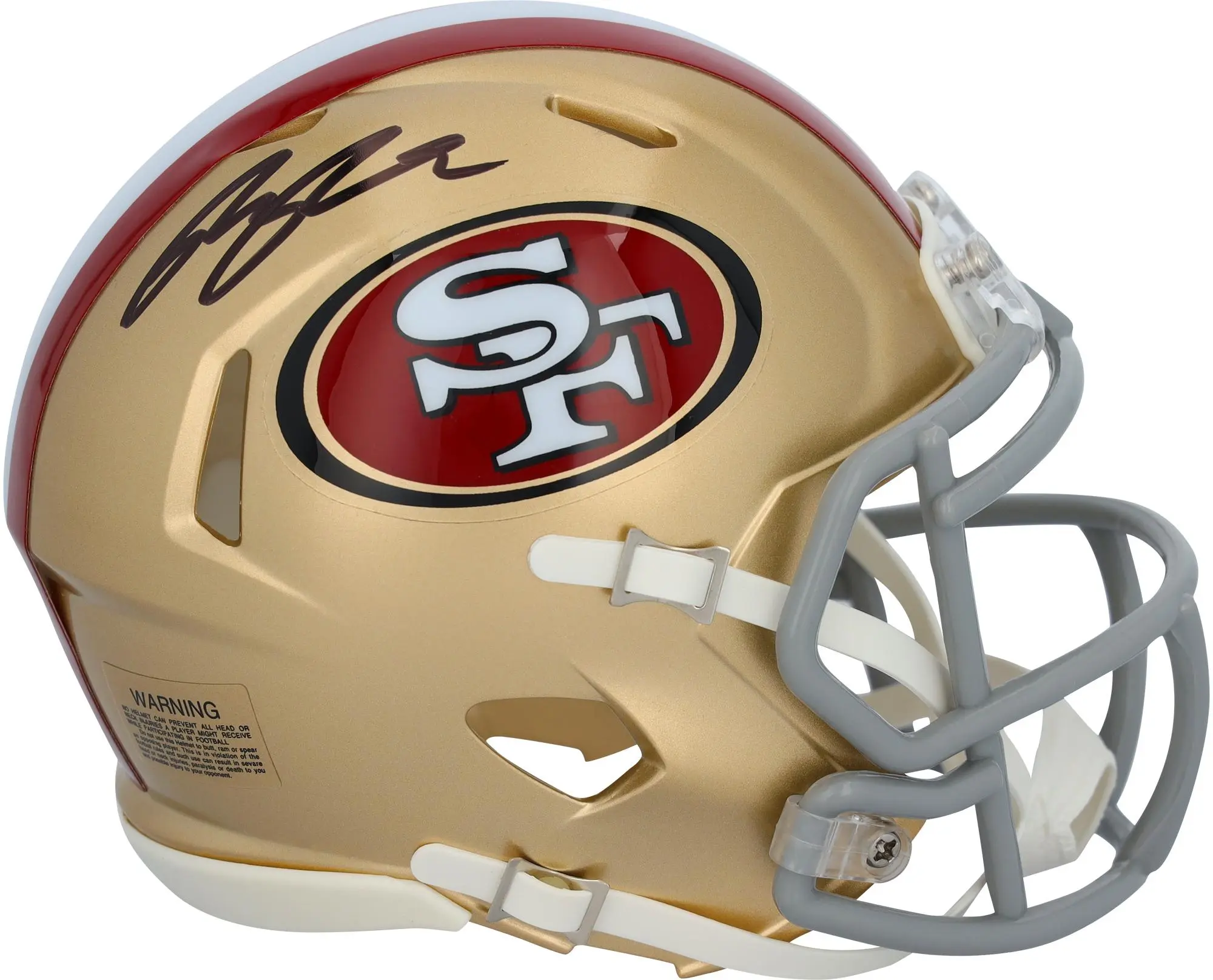Ricky Pearsall San Francisco 49ers Autographed Riddell Speed Mini Helmet - Fanatics Authentic Certified