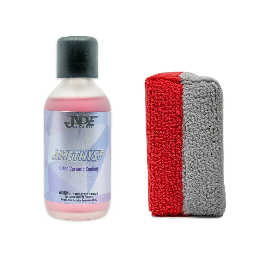 Jade Amethyst Glass Ceramic Coating, 60mL w/ App - Quick Drying Gloss Coating Polishes for Car Detailing & Regular Maintenance