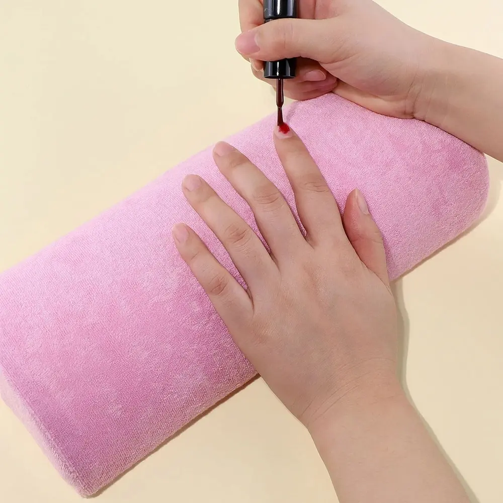 Hand Cushion,Home Nail Art Soft Sponge Pillow - Nail Art Table Mat Holder Pad, Salon Hand Rest Cushion,Detachable Washable Arm Rest Holder,Manicure Nail Care Makeup Cosmetic Tools