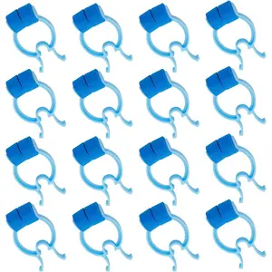 16 Pcs Nose Bleed Stopper Plastic Foam Nosebleed Plugs Swimming Nose Clip for Kids Adults in Emergency Accidents(Blue)