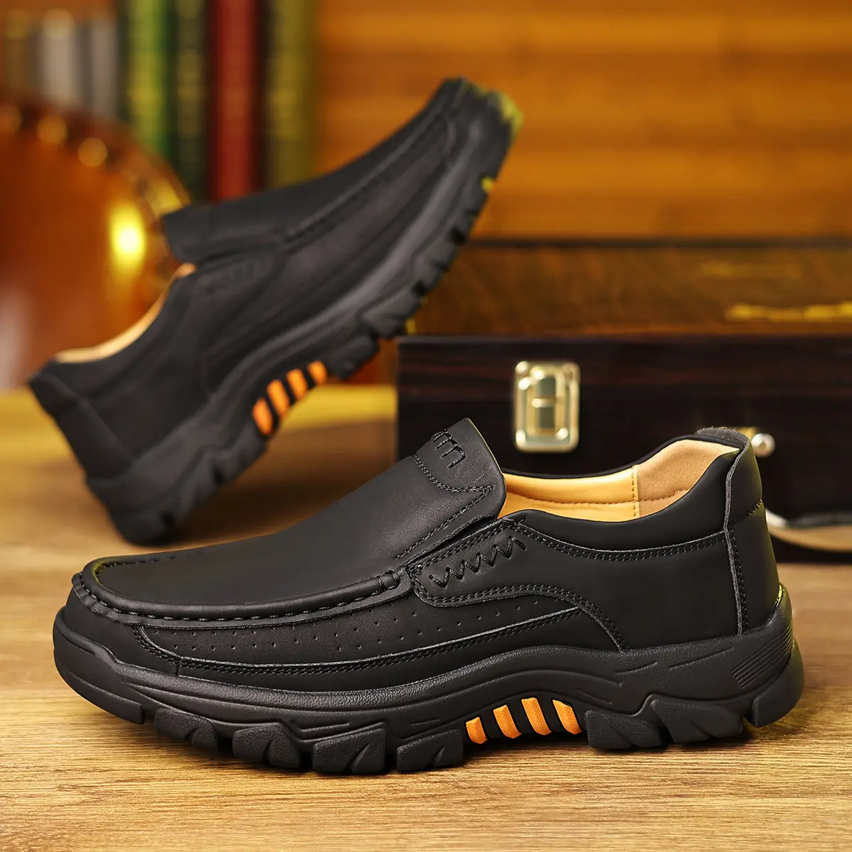 Men's Classic Slip-On Loafers, Shiny White Patent Leather Dress Shoes, Fashionable Summer Moccasins with Metal Buckle for Prom & Wedding